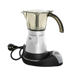 EU Plug Portable Electric Coffee Maker Stainless Steel Espresso Mocha Coffee Pot for Home Kitchen Tools